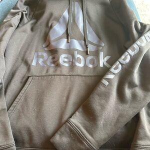 Reebok Charcoal Hoodie with Logo